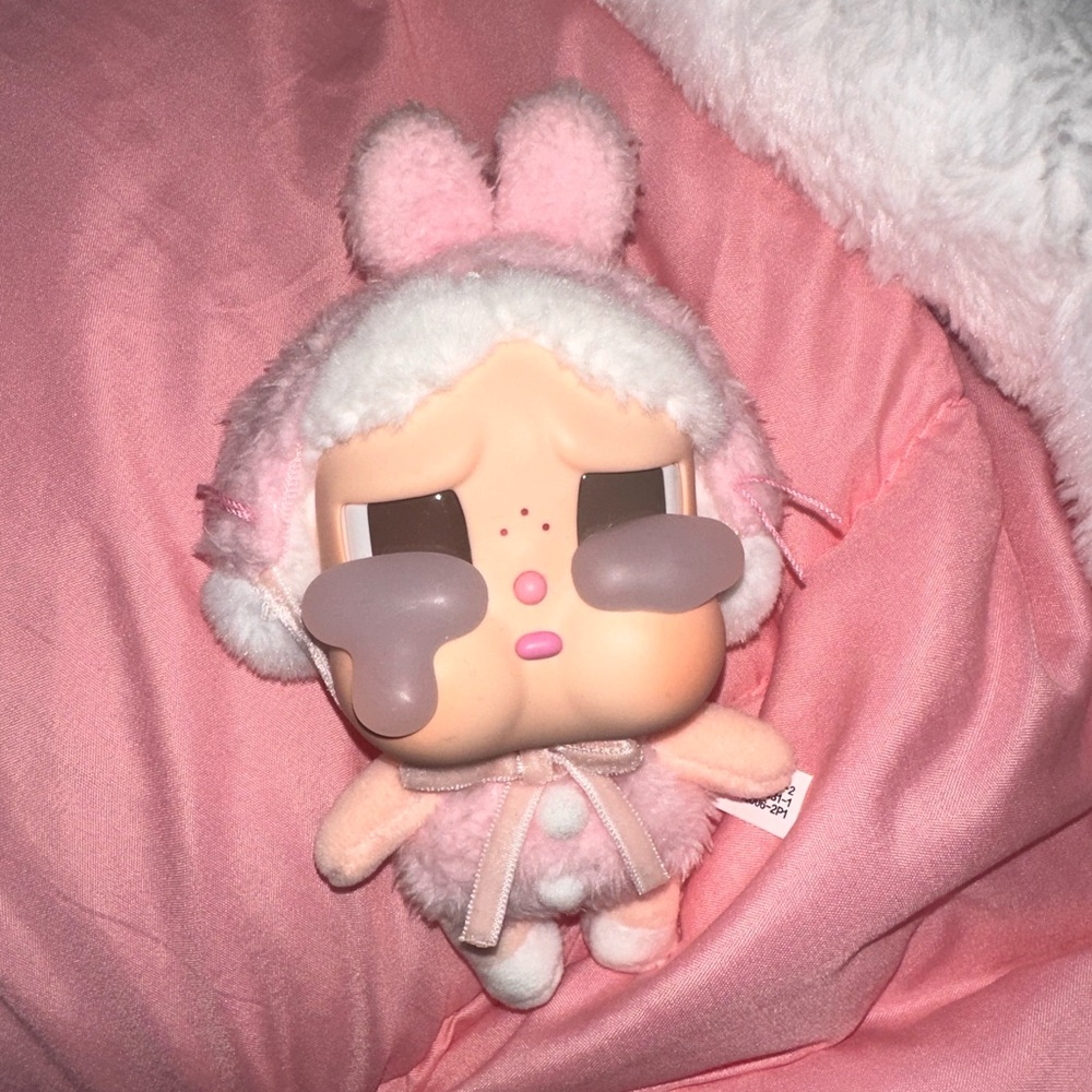 Pink crybaby keychain